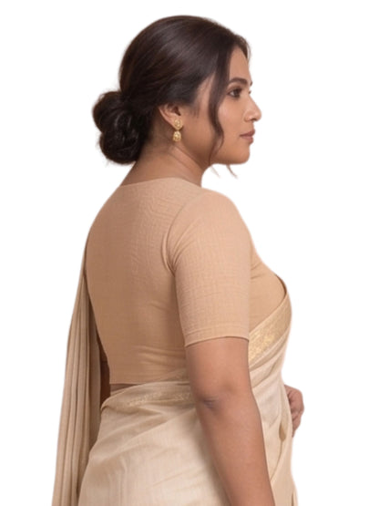 trendy cotton saree blouse design