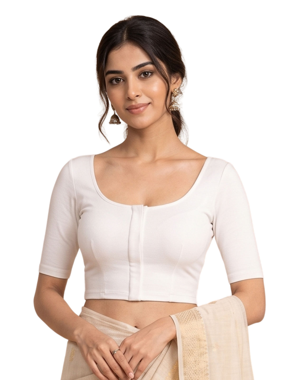dchica blouse designs for designer saree