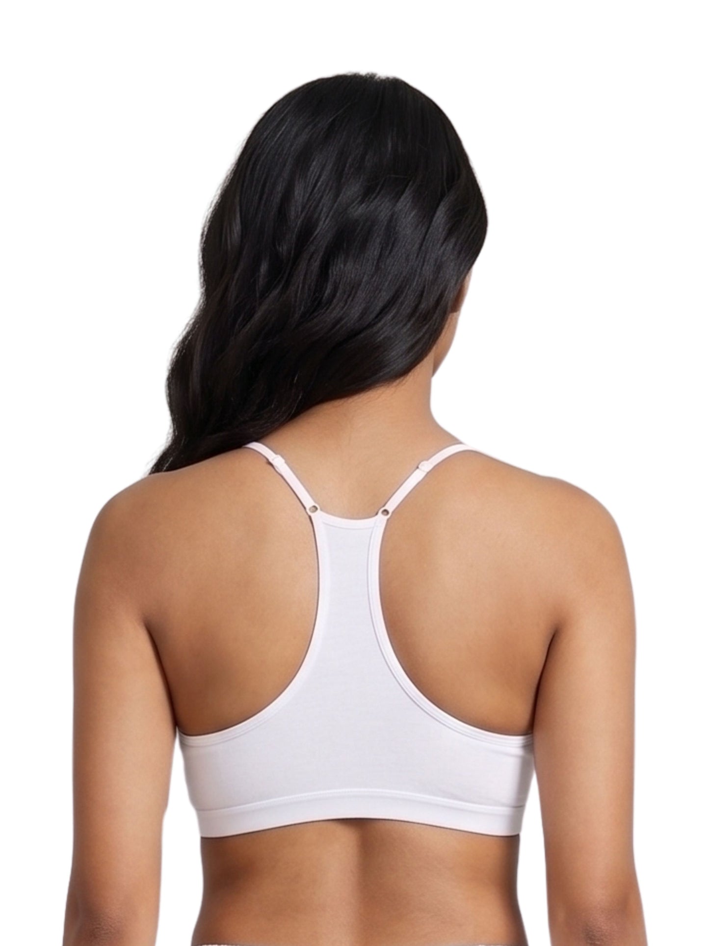 Pack of 4 | Super Saver Everyday V-Neck Bra  with Removable Padding & Adjustable Straps | Dchica Essentials