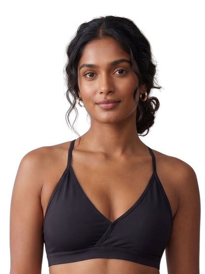 Pack of 4 | Super Saver Everyday V-Neck Bra  with Removable Padding & Adjustable Straps | Dchica Essentials