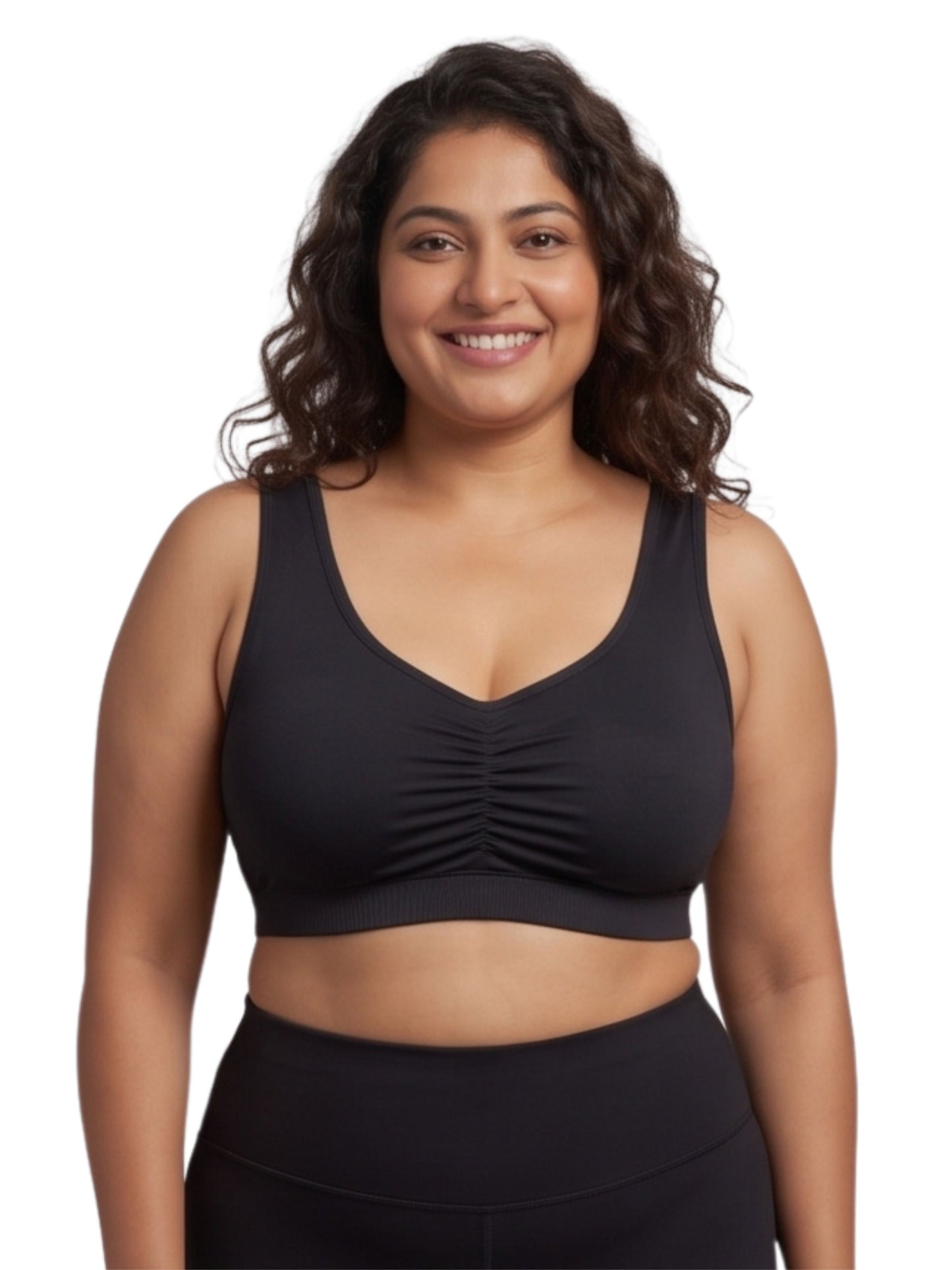 Pack of 4 Broad Strap Cotton Gym Bra for Womens  | Removable Pads | Elasticated Underbrand | Good Support | Full Coverage  | Multicolour Sports Bra Dchica Essentials
