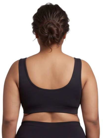 Pack of 4 Broad Strap Cotton Gym Bra for Womens  | Removable Pads | Elasticated Underbrand | Good Support | Full Coverage  | Multicolour Sports Bra Dchica Essentials