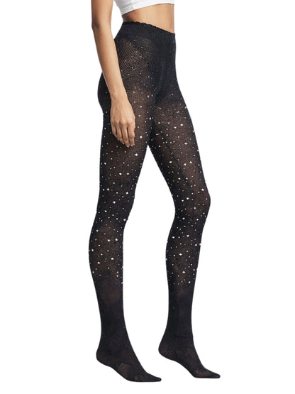 D’chica Essentials  Pack of 2 Comfort Shaping Bodysuit & Rhinestone Stockings Set