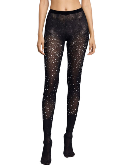 D’chica Essentials Pack of 3 Stockings Combo for Women | Rhinestone &   Plain Comfortable & Stylish Everyday Stockings