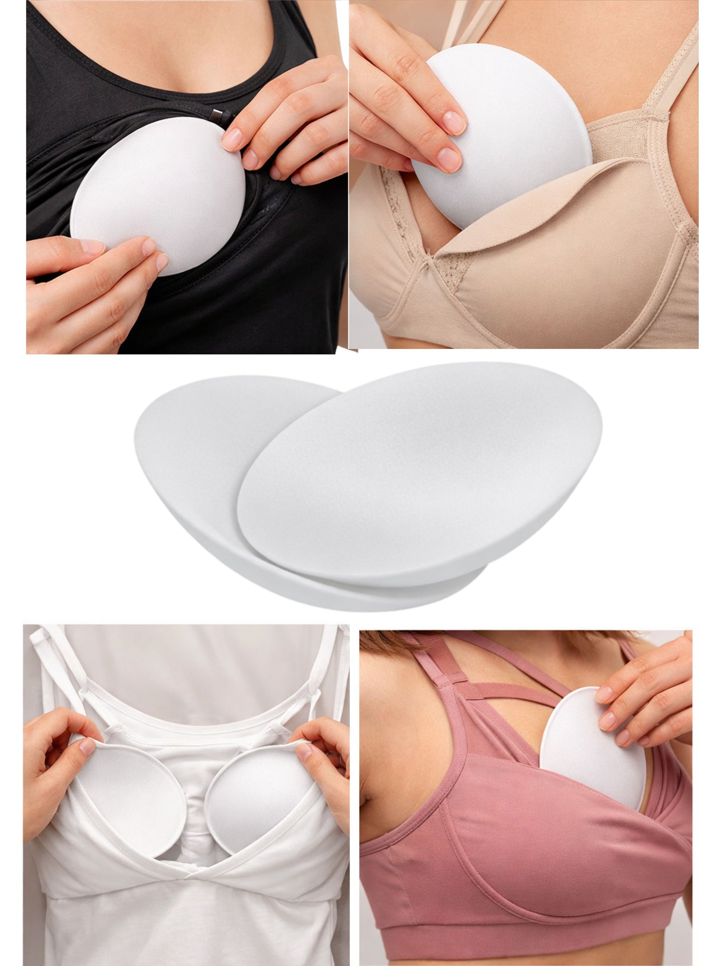 D’chica Essentials Pack Of 3 Bra Strap, Stocking & Bra Pads Combo | Everyday Comfort & Styling Innerwear Kit for Women