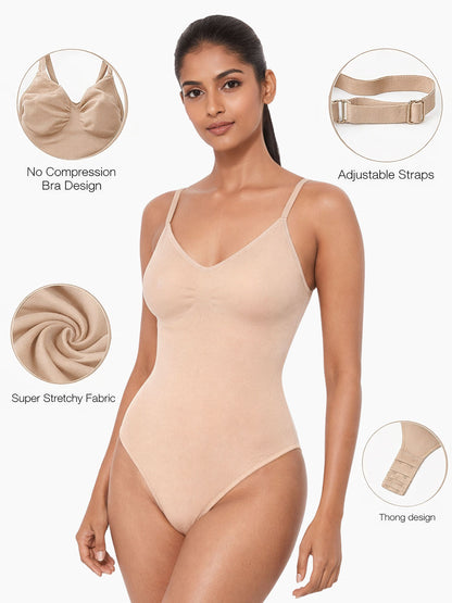 D'chica Essentials Pack of 2 Body Shapewear: Curvy Comfort for Women – High-Waist, Bridal & Skin Shapewear Bodysuit
