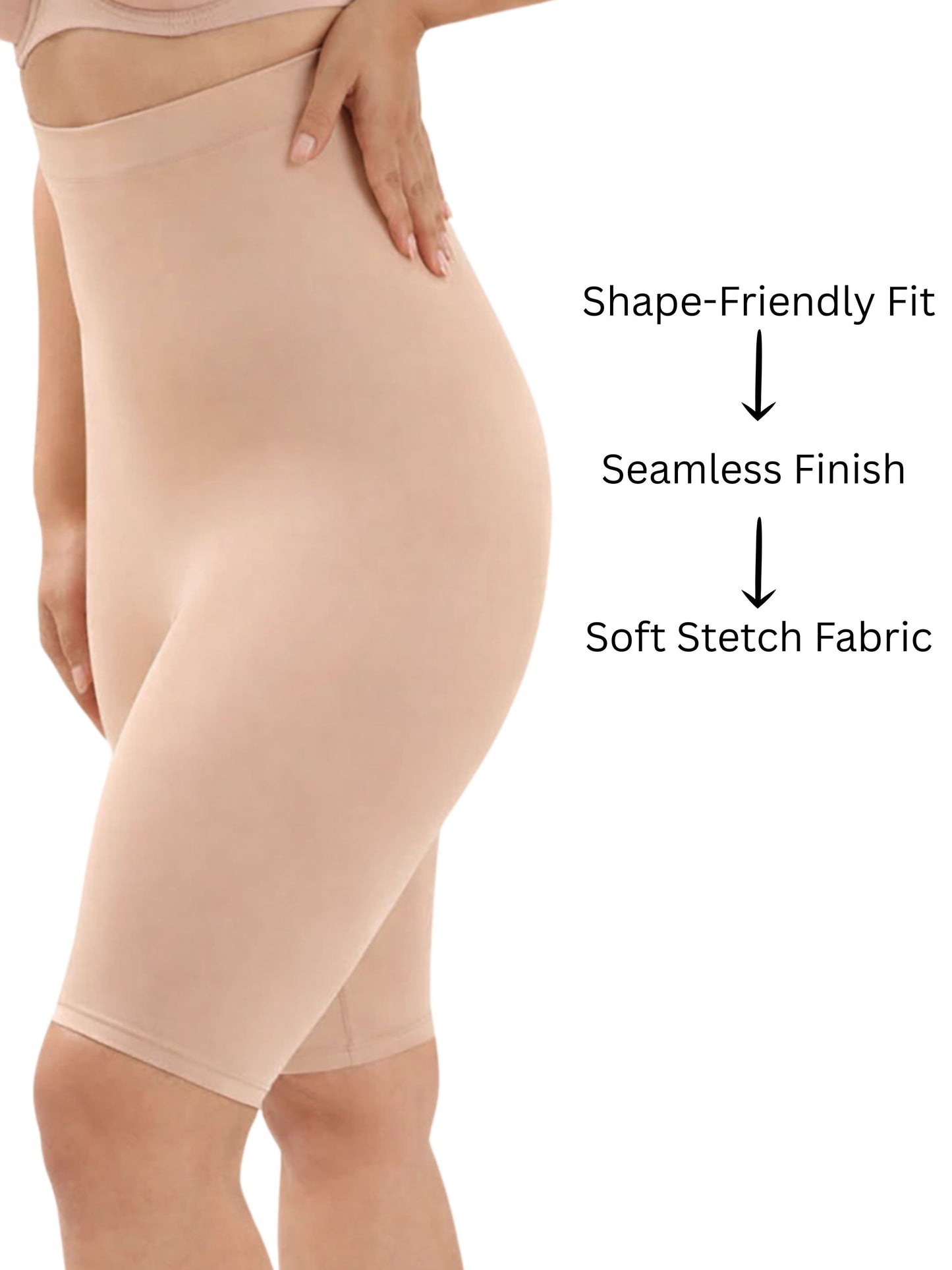 D'chica Essentials Pack of 2 Body Shapewear: Curvy Comfort for Women – High-Waist, Bridal & Skin Shapewear Bodysuit