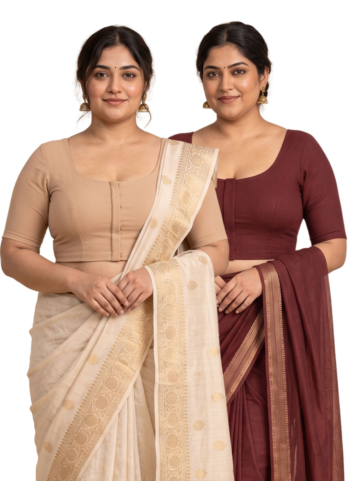 dchica banarasi saree blouse designs