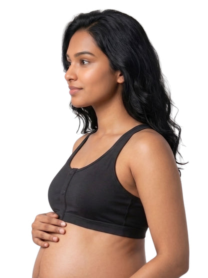 Pack of 4 Snap Front Open Feeding Bra | Wire-Free Nursing Bra with Removable Pads | Viscose Spandex | Full Coverage | Size M–3XL Dchica Essentials