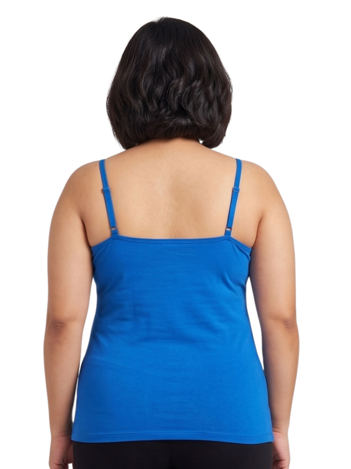 Blue High Coverage Cotton Camisole Bra With Adjustable Strap For Girls & Women  | Pack Of 1