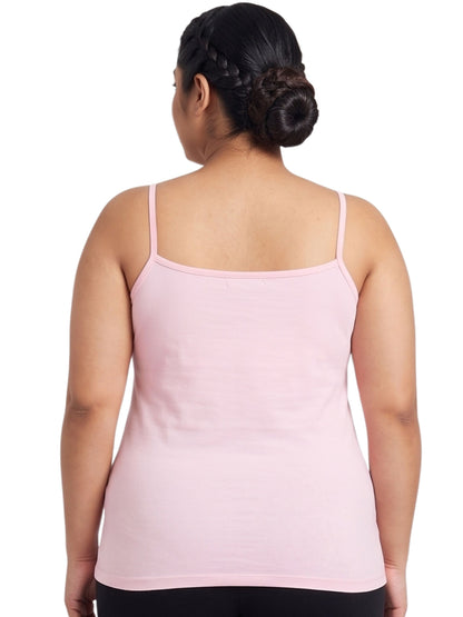 Skin, Pink & White High Coverage Cotton Camisole Bra With Adjustable Strap For  Girls & Women | Pack of 2