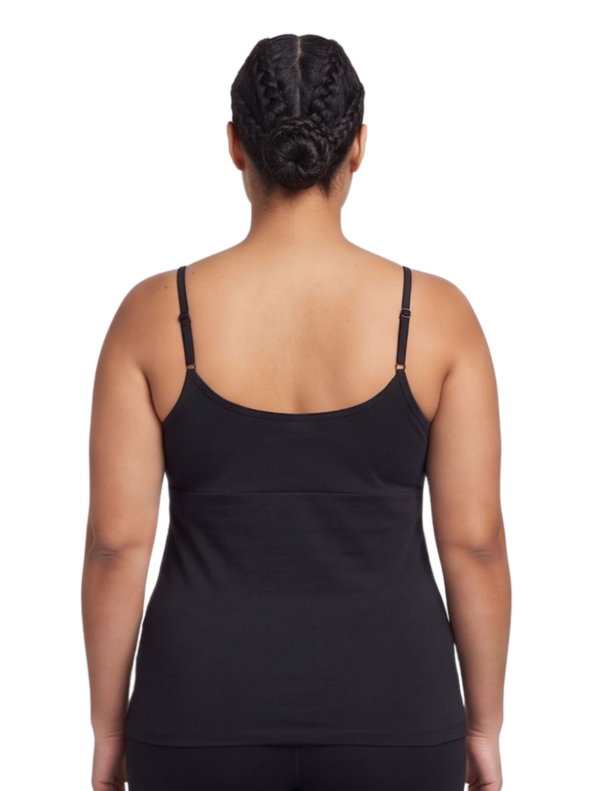 Black High Coverage Cotton Camisole Bra With Adjustable Strap For Women | Pack Of 1