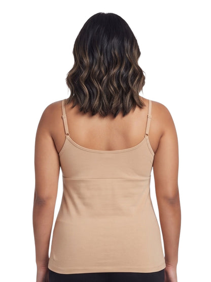 Skin Tone High Coverage Cotton Camisole Bra With Adjustable Strap For Women  | Pack Of 1