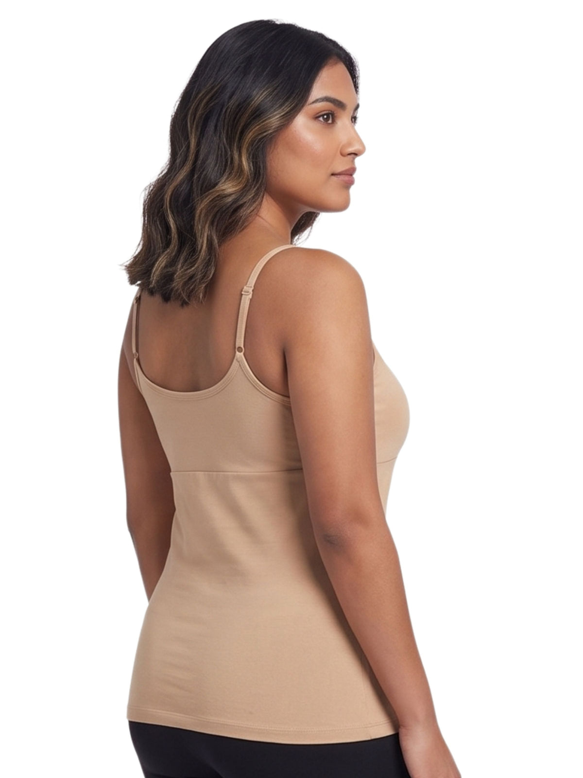 Skin Tone High Coverage Cotton Camisole Bra With Adjustable Strap For Women  | Pack Of 1