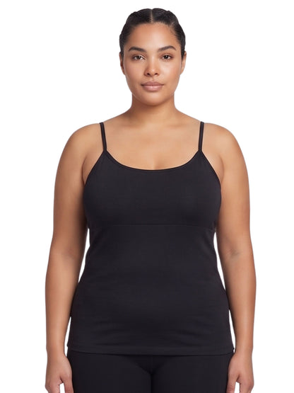 White & Black High Coverage Cotton Camisole Bra With Adjustable Strap For Women | Pack of 2