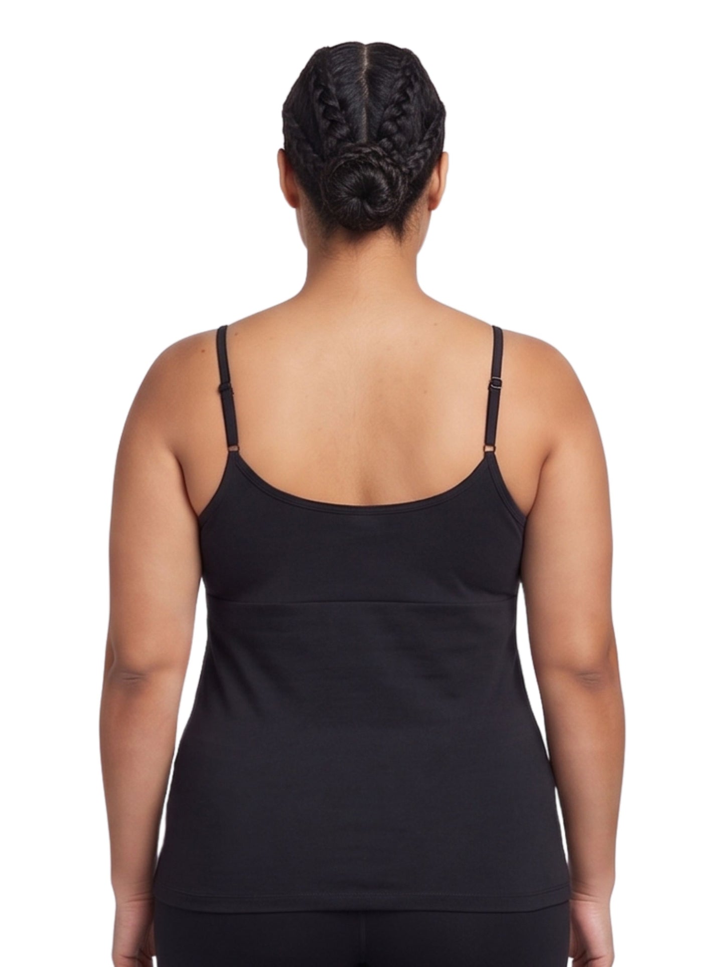 White & Black High Coverage Cotton Camisole Bra With Adjustable Strap For Women | Pack of 2