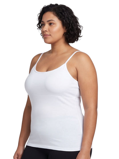 White & Black High Coverage Cotton Camisole Bra With Adjustable Strap For Women | Pack of 2