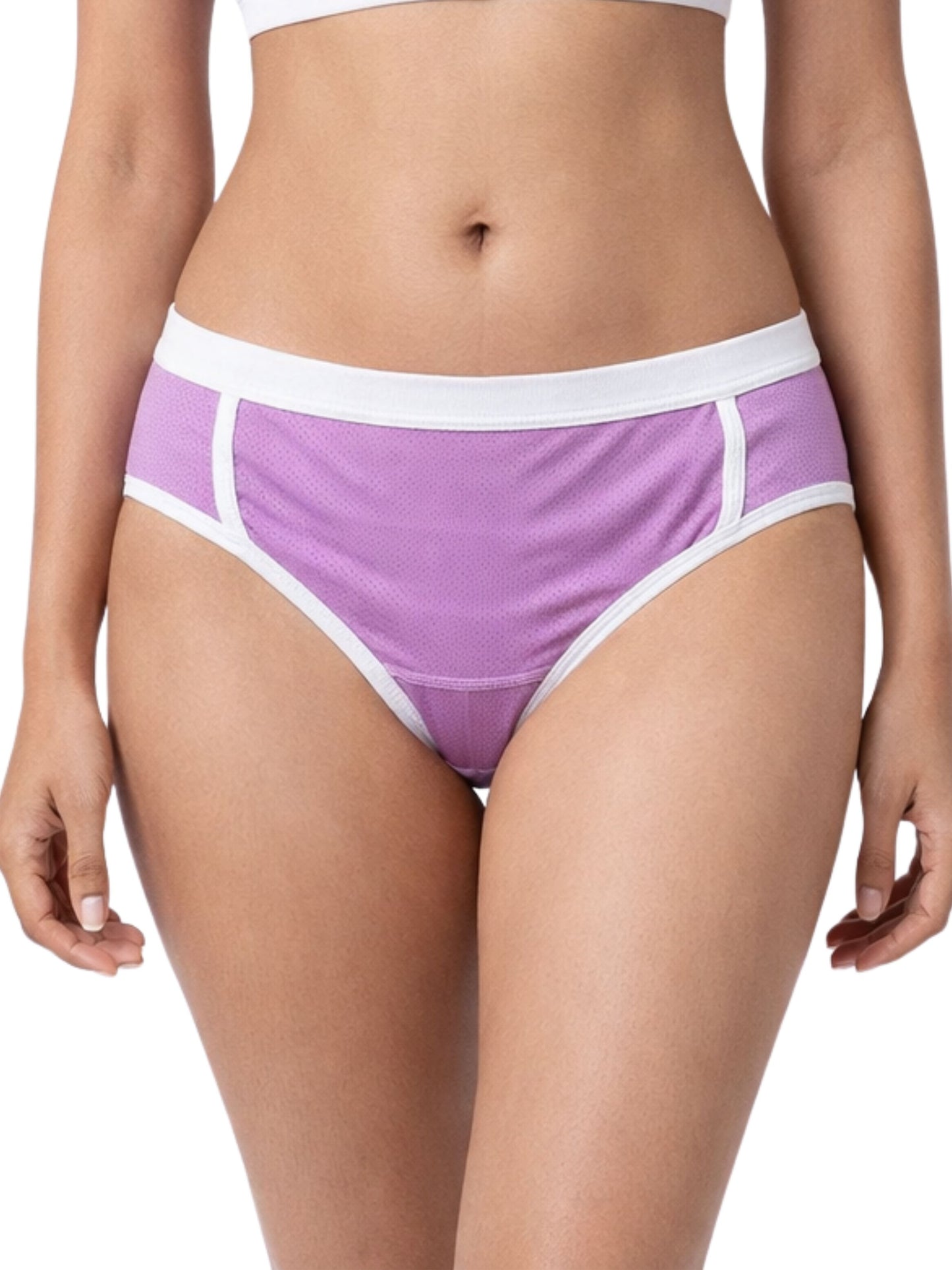 Dchica Essentials Pack of 4 Quick-Dry Mesh Dotted Panty