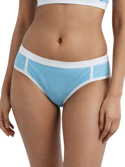 Dchica Essentials Pack of 4 Quick-Dry Mesh Dotted Panty