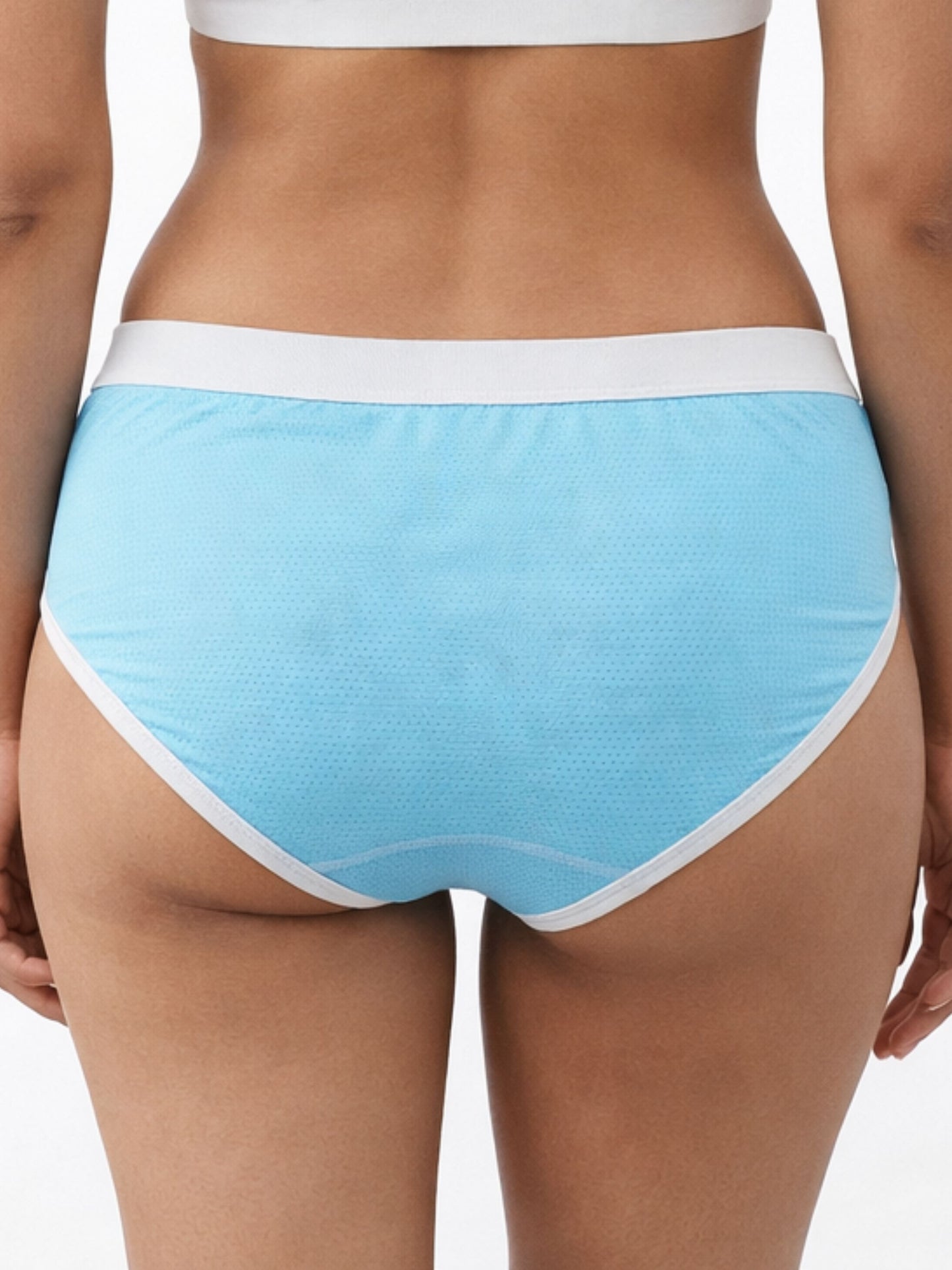 Dchica Essentials Pack of 4 Quick-Dry Mesh Dotted Panty