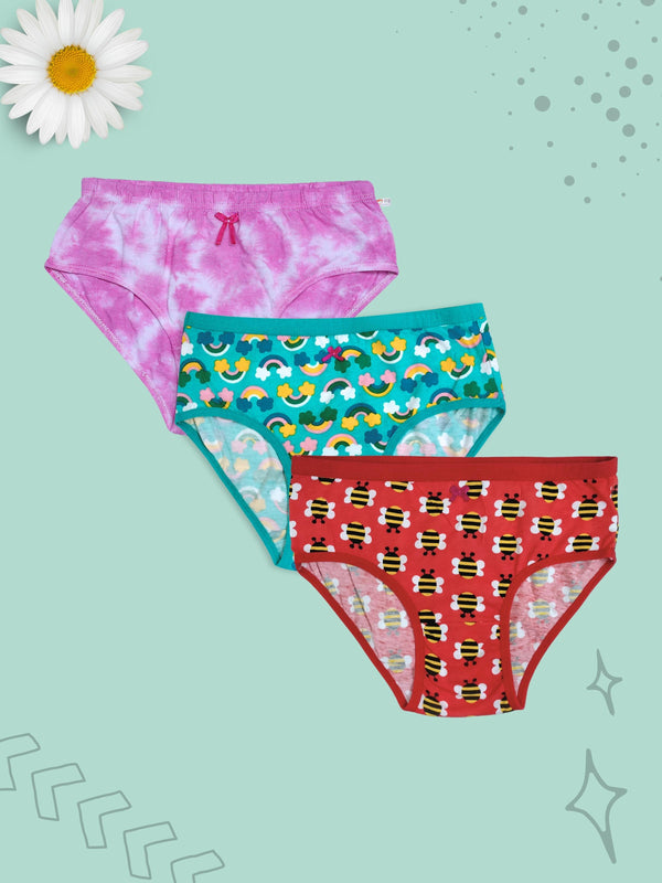 Full Coverage Cotton Hipster Panties | Pack of 3 Printed Women's Briefs