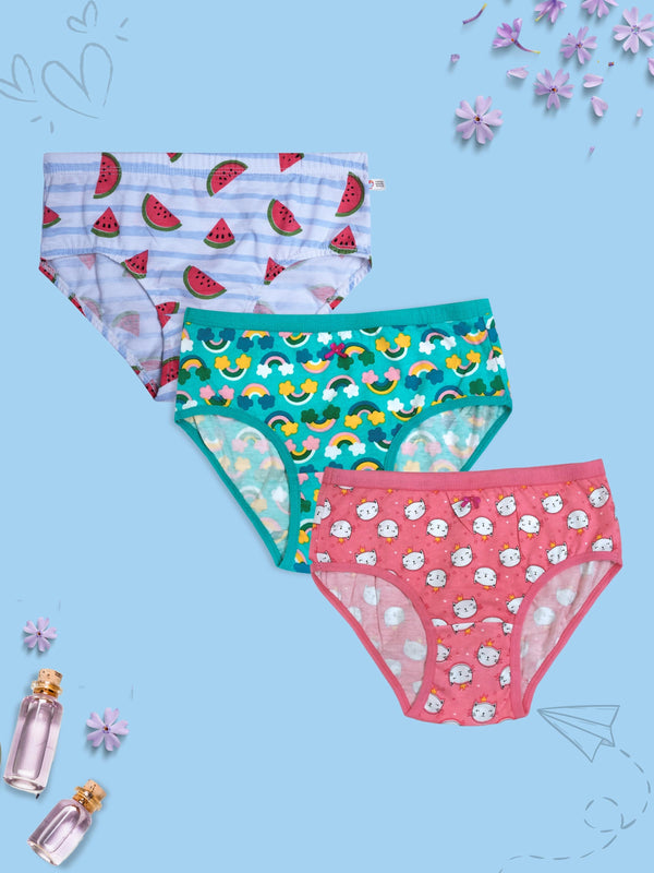 Full Coverage Cotton Hipster Panties | Pack of 3 Printed Women's Underwear
