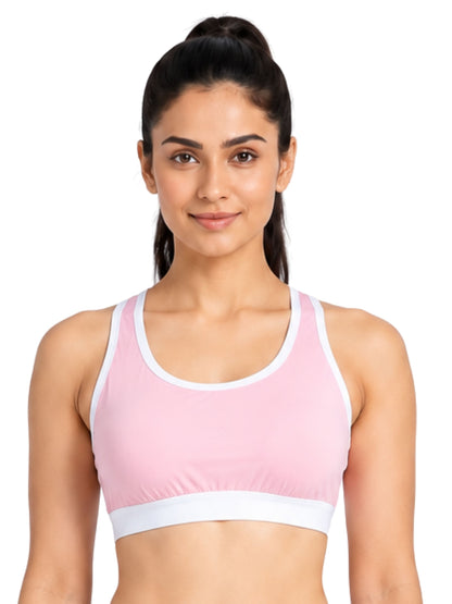 Pack-of-2-Quick-Dry-Breathable-Neon-Green-&-Black-Colour-Mesh-Foam-Padded-Sports-Bra