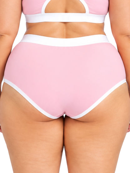 Pack-of-4-Antimicrobial-Pink,-Black,-Neon-Green-&-Black-colour-Quick-Dry-Mesh-Gym-Panty-Women's-Sports-Panties-Ñ-Mesh-Breathable,-Antimicrobial-Cotton-Gusset