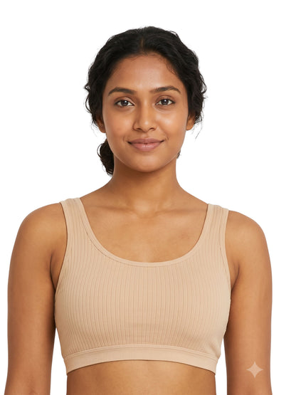 Pack of 2 | Black & Skin Comfort Meets Elegance | Thermal Padded Bra for Women