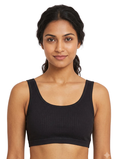 Pack of 2 | Black & Skin Comfort Meets Elegance | Thermal Padded Bra for Women