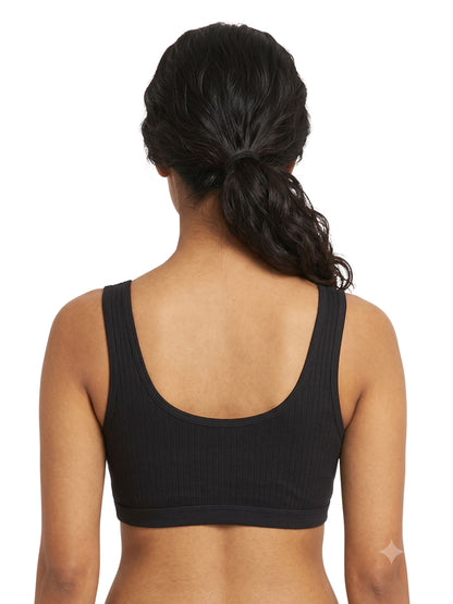Pack of 2 | Black & White Comfort Meets Elegance | Thermal Padded Bra for Women