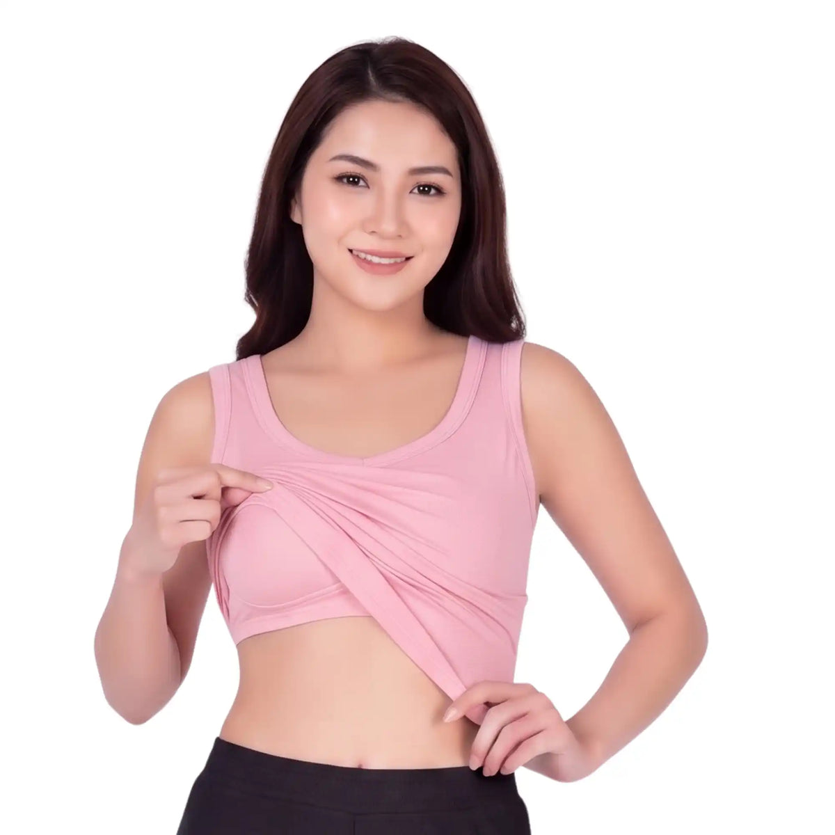 Pack of 1 | Soft & Supportive Fit for Daily Wear | Padded Tank Top For Women's Pink
