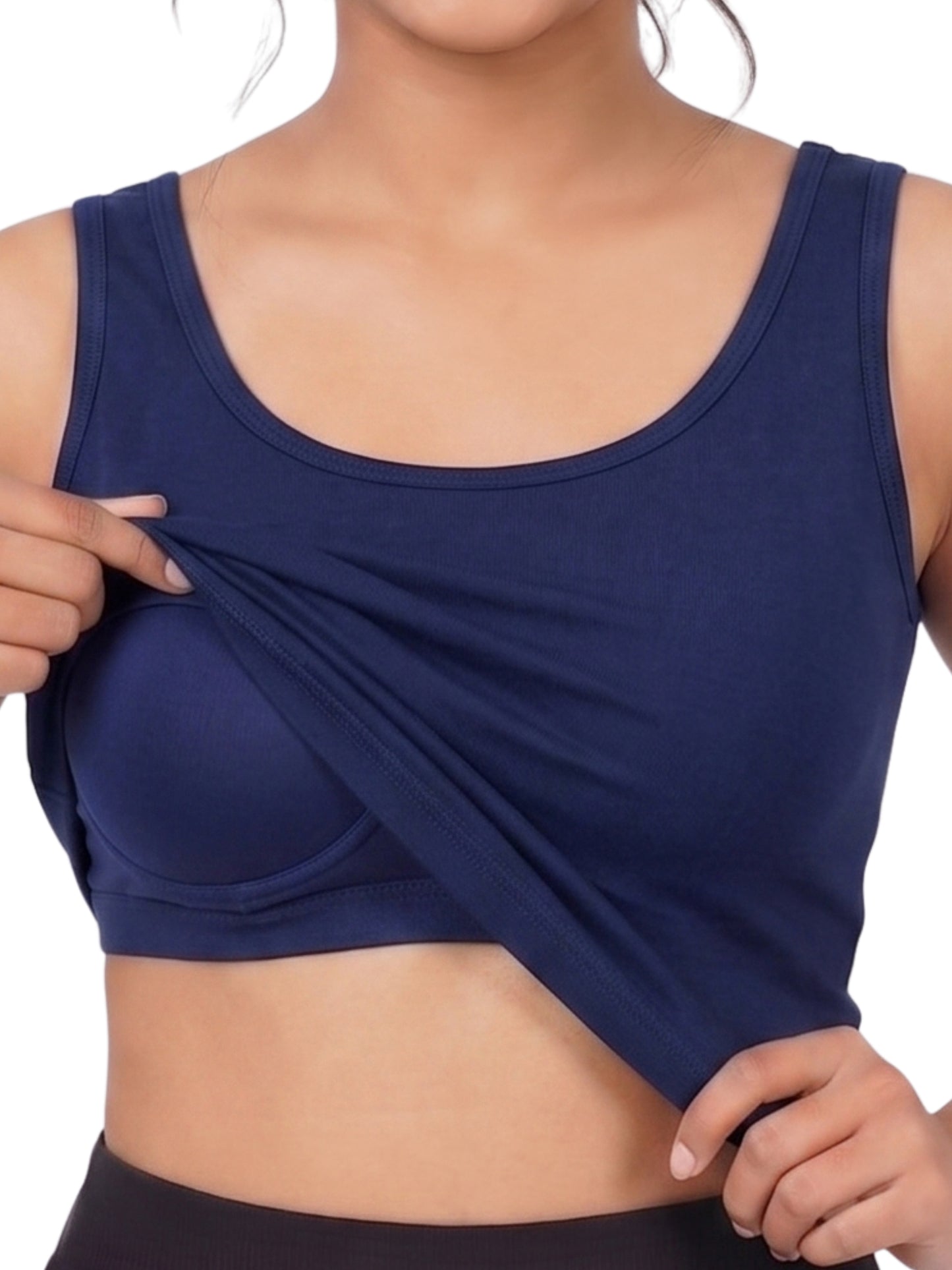 Pack of 2 | Soft & Supportive Fit for Daily Wear | Padded Tank Top For Women's Royal Blue & Maroon | Dchica Essentials