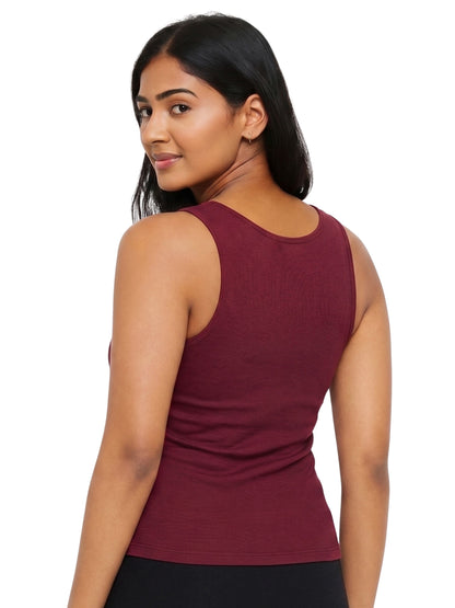 Pack of 2 | Soft & Supportive Fit for Daily Wear | Padded Tank Top For Women's Royal Blue & Maroon | Dchica Essentials