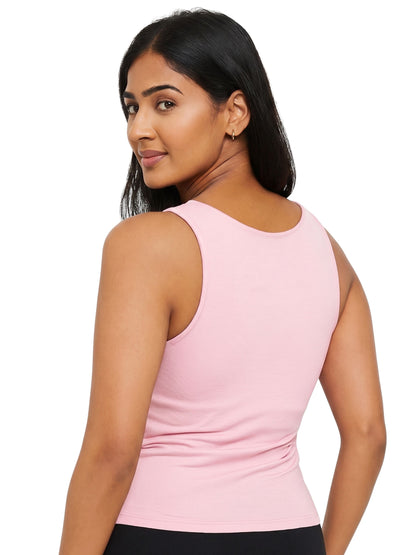 Pack of 2 | Soft & Supportive Fit for Daily Wear | Padded Tank Top For Women's Pink & Royal Blue | Dchica Essentials