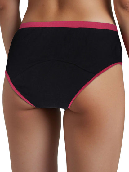 D'CHICA Essentials ASSORTED COLOUR |LAB TESTED PERIOD PANTIES | SUPER ABSORBENT | LEAK-PROOF | REUSABLE | PACK OF 2 D'chica