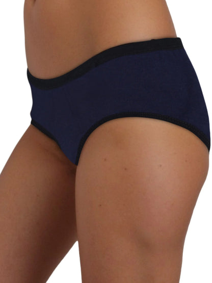 D'CHICA Essentials Assorted Colour Eco-Friendly Period Panties with Anti-Microbial Lining for Pad-Free Periods, Pack of 1 D'chica