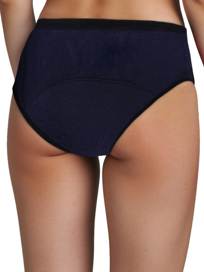 D'CHICA Essentials Assorted Colour Eco-Friendly Period Panties with Anti-Microbial Lining for Pad-Free Periods, Pack of 1 D'chica