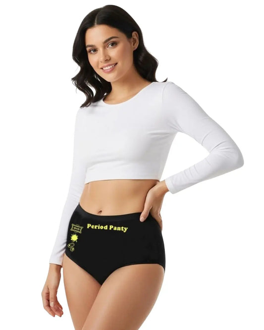 D'CHICA Essentials Assorted Colour Period Panties | No Pad Needed | Rash Free | Leakproof | Reusable | Pack of 1 D'chica