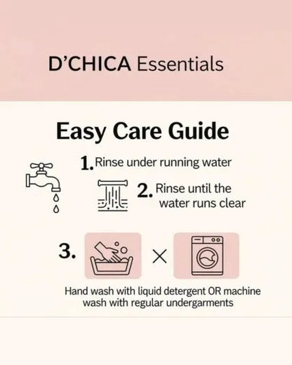 D'CHICA Essentials Assorted Colour Period Panties | No Pad Needed | Rash Free | Leakproof | Reusable | Pack of 5 D'chica