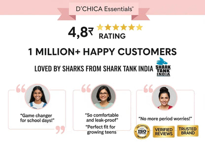 D'CHICA Essentials Assorted Eco-friendly Anti-Microbial Lining Period Panties - No Pad Required, Pack-of-2 Dchica