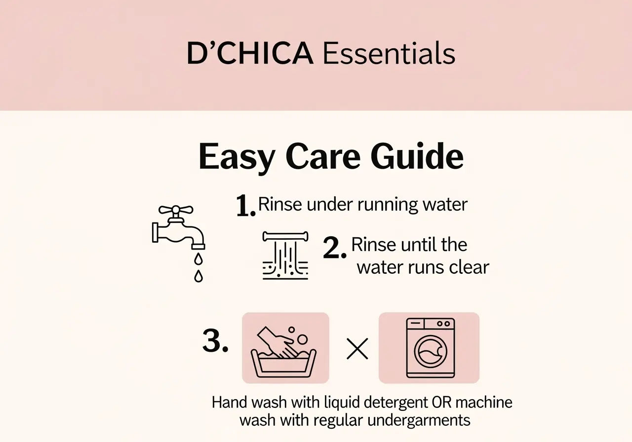 D'CHICA Essentials Assorted Eco-friendly Anti-Microbial Lining Period Panties -Pack-of-2 D'chica