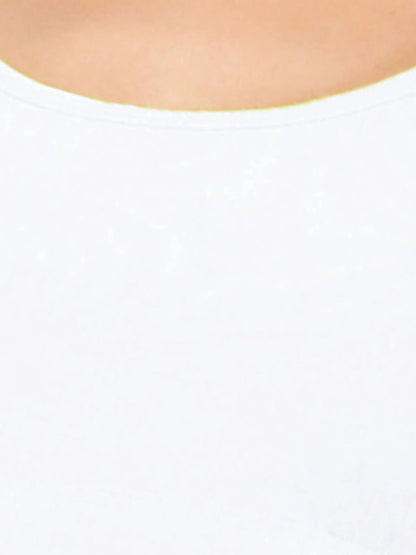 D'CHICA Essentials Double-Layer Thin Strap Cotton Athletic Bra | Non-Padded Beginner Bra | Solid D'chica