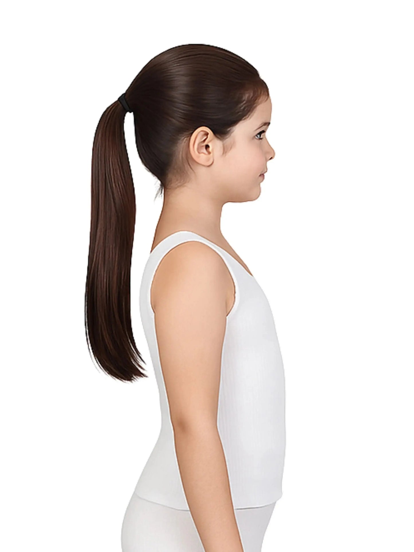 D'CHICA Essentials Round Neck Sleeveless Thermal Tank Top | White Winterwear For Girls | Set of 2 D'chica