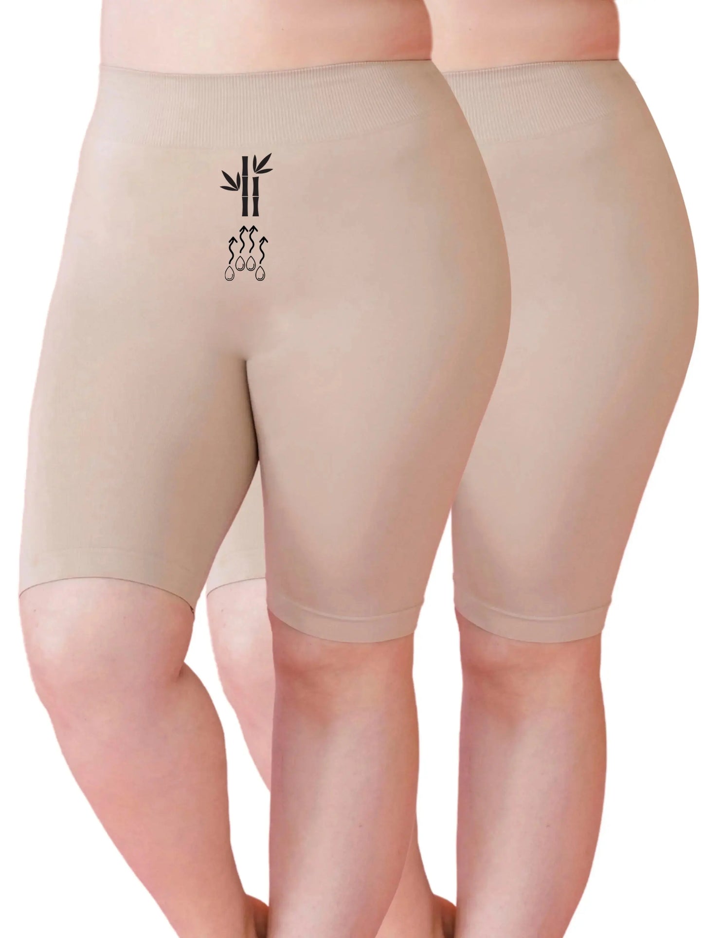 D'CHICA Essentials pack of 2 Body Shapewear: Comfortable Women's High-Waist, Bridal, and Skin Shapewear D'chica