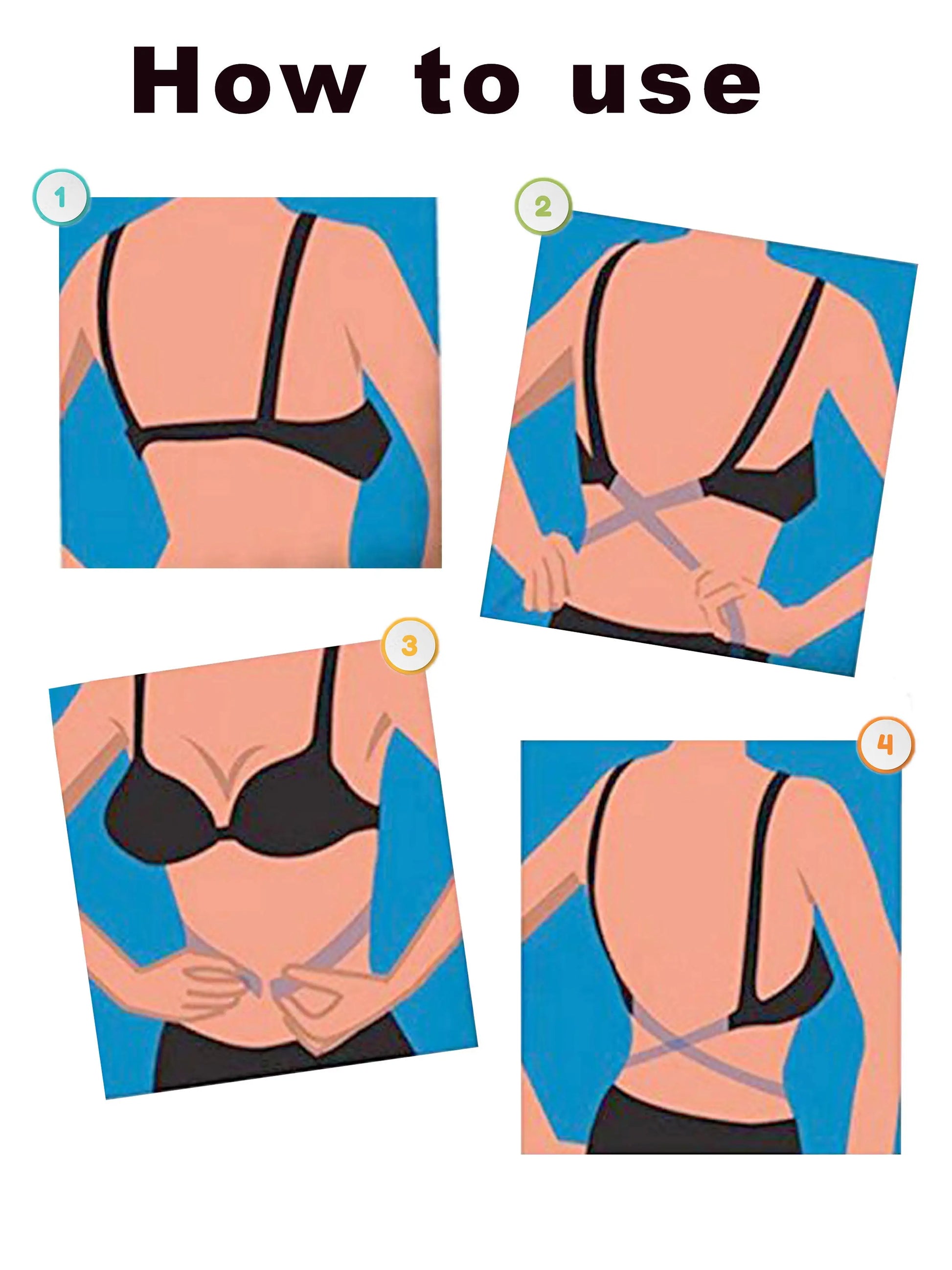 D'chica Adjustable Low Back Bra Converter with 2-Hook Extender | D'chica Adjustable Low Back Bra Converter with 2-Hook Extender |