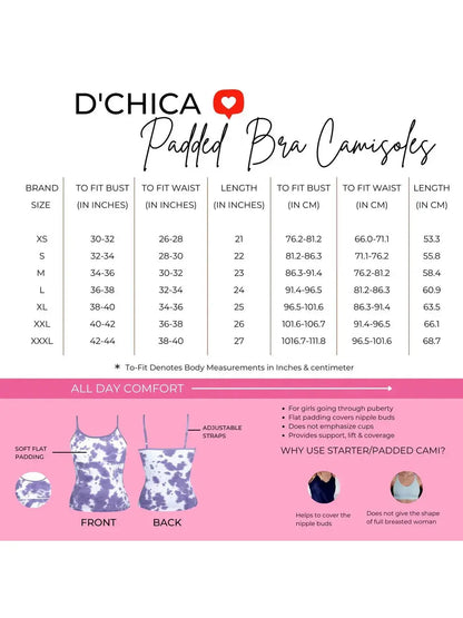 D'chica Essentials Multicolour High Coverage Cotton Camisole Bra for Women | Foam Padded with Adjustable Straps | Pack of  3 D'chica Essentials