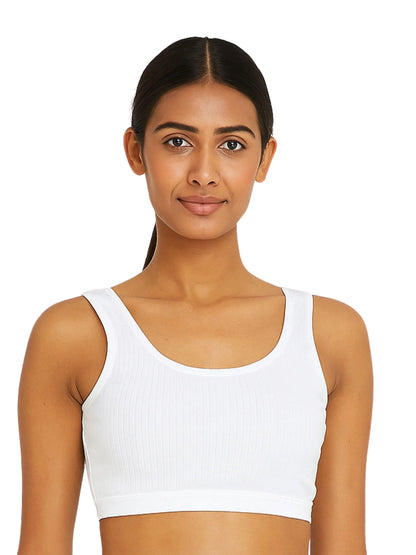 D'chica Essentials Thermal Padded Bra for Women | White Comfort Meets Elegance | pack of 2 D'chica