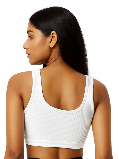 D'chica Essentials Thermal Padded Bra for Women | White Comfort Meets Elegance | pack of 2 D'chica