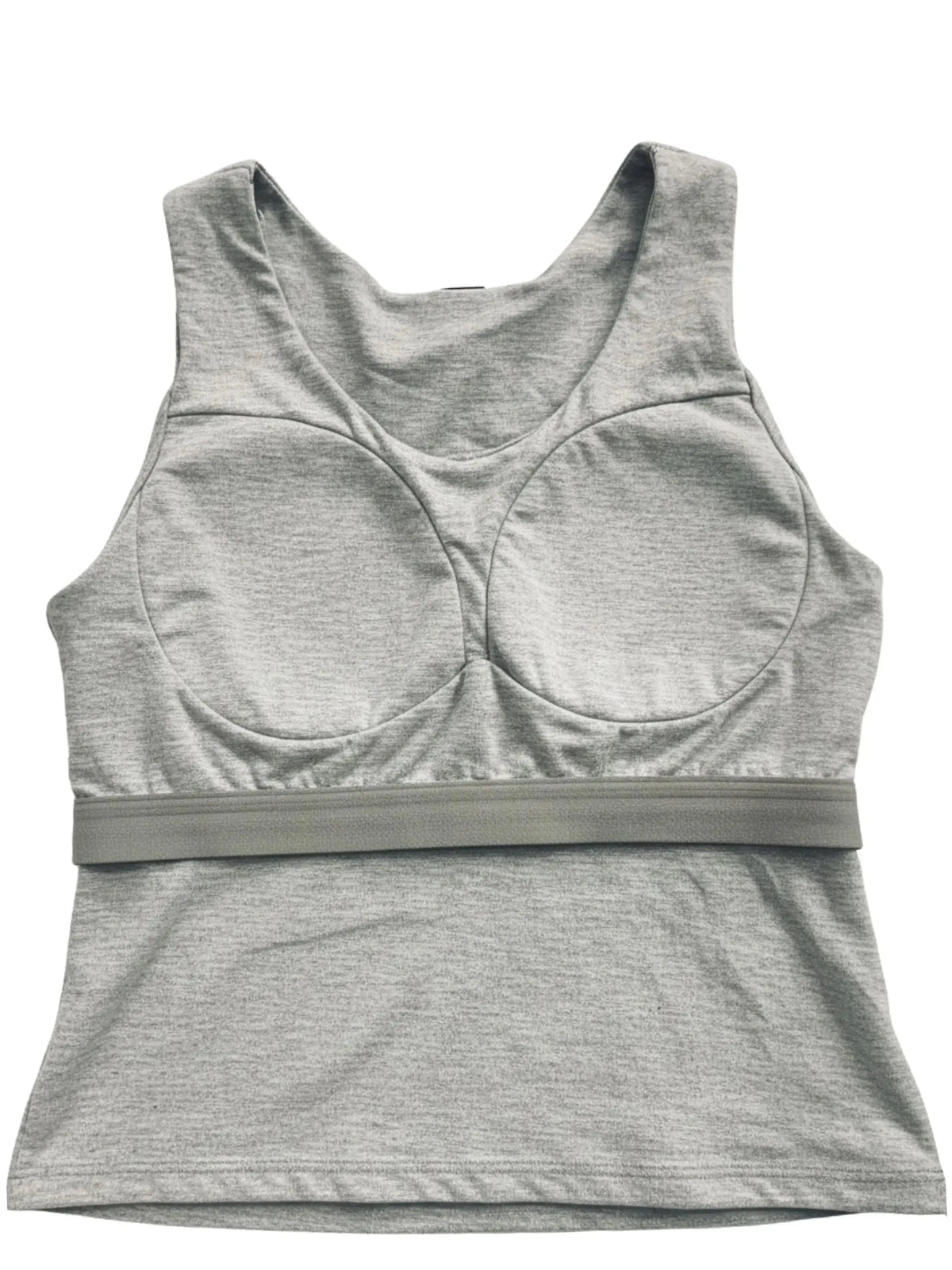 D'chica Essentials Women's Gray Padded Tank Top| Soft & Supportive Fit for Daily Wear | Pack of 1 D'chica